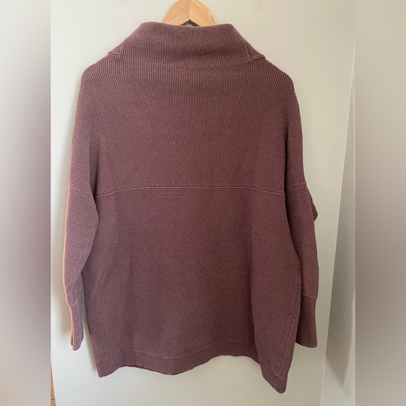 Free People Ottoman Slouchy Tunic Oversized Ribbed Mock neck Women’s M - Picture 6 of 9